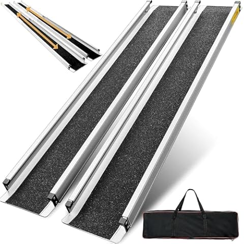 gardhom 2PCS Telescopic Wheelchair Ramps Cover