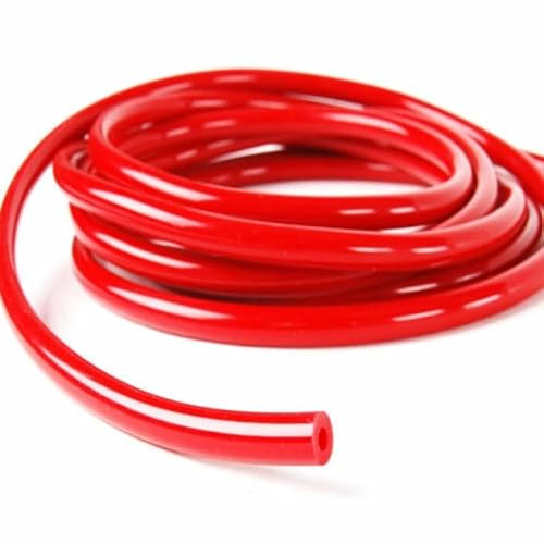 10 pieds ID 3mm 1/8 noir haute Performance Silicone tuyau à vide Tube 3 mètres Tube tuyau tuyau Turbo Boost eau Air liquide de refroidissement Valve(Rot)
