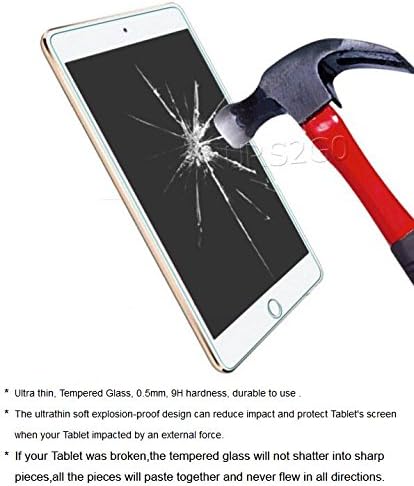 [Galaxy Tab E 8.0 Glass Screen Protector] Premium 9H Hardness Anti-Scratch 2.5D Rounded Edge Tempered Glass Screen Protector Film Compatible with Samsung Galaxy Tab E 8.0 SM-T377T Tablet