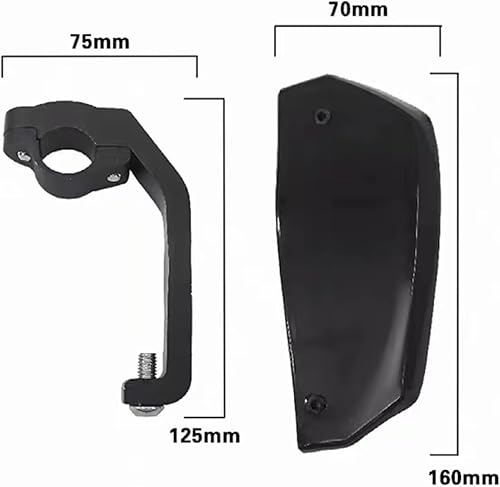 Miniatura 3 de Protector de mano de motocicleta para Benelli TRK502 TRK 502X Leoncino 500 BJ500 BJ500 Protector de mano protector de parabrisas (color amarillo)