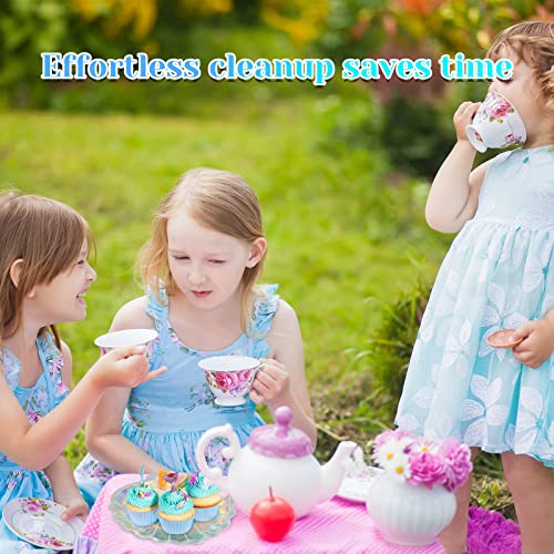 Zopeal 96 Pcs Mermaid Plates Seashell Paper Plates Sea Iridescent Mermaid Party Shaped Plates 7 Inch Disposable Holographic Foil Cake Party Supplies For Mermaid Party Birthday Shower Wedding #TOP3