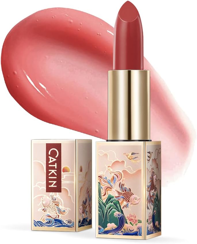CATKIN Lip Balm Color Tinted Changing Lipstick Ultra Hydrating Lip Moistrurizer Chapstick with Vitamin E Nourishing For Cracked & Dry Lips 0.12 oz C05 DUSTY ROSE