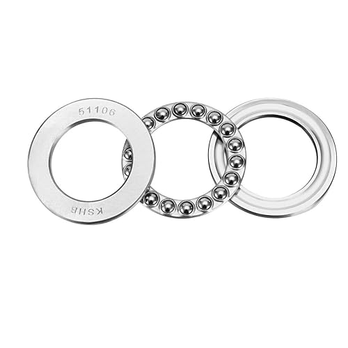 Miniatura 18 de uxcell 51110 rodamientos axiales de bolas 164.0 ft m x 229.7 ft m x 45.9 ft m de cromo de acero ABEC3 sola fila rodillo