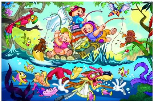 EuroGraphics 35-Piece Classicic Fairy Tales The Three Little Pigs Puzzle
