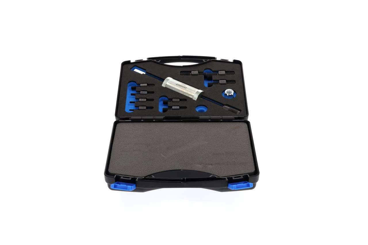 GEDORE Adattatore di Filetto con Estrattore a Percussione, Set di 9 Adattatori da M10-M4 a M14 x 1.5-M18, per Uso con 1 Foro, Estrattore, 1.81/K-12