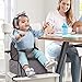 Contours Explore 2-in-1 Baby Booster Seat and Backpack Diaper Bag, Booster Seat for Dining Table, Foldable and Portable Baby Seat, Baby to Toddler Booster Chair - Gray