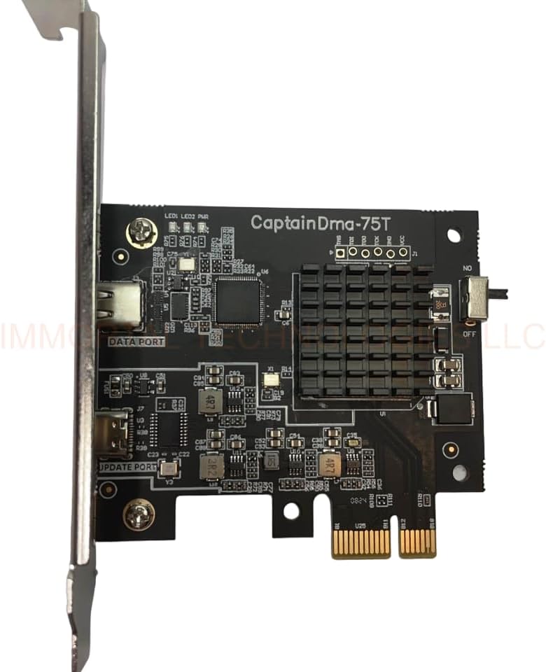 75T DMA Card - Direct Memory Access Card USB-C - DMA FPGA PCILeech Compatible - DMA FPGA PCIe - 300 MB/s Artix-7 75T FPGA - PCILeech FPGA DMA Card - Xilinx FPGA