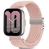 RUIMAYA Cinturino per Orologio Compatibile con Amazfit Active 3/2/2 Square, Cinturino 20mm per GTS 4/3/2/GTS 4 Mini/2 Mini/GTR 42mm/Pop Morbido e Confortevole Unisex, Rosa