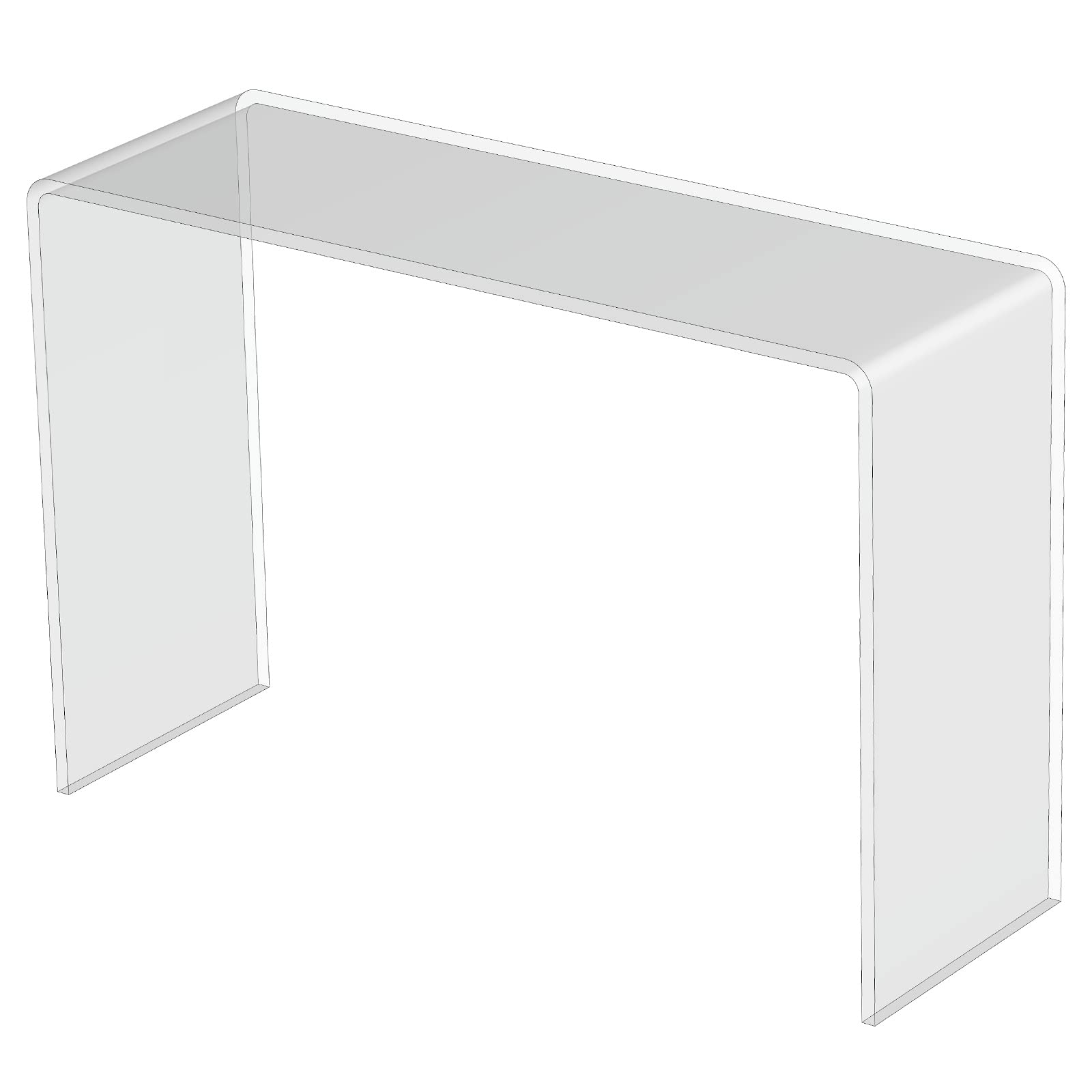 3R W Design Clear Acrylic Display Risers- Premium Shelf Riser Display Stands and Plinths - Hoverstand- Made in UK (6mm-thick-30-10-20cm, Max Load 2kg)