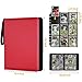 GERMUN 9 Pocket Card Binder, Premium Zip Trading Card Binder, 720 Double Sided Pocket PU Card Collection Binder, Collector Card Album, Card Folder for MTG, TCG, Sports Cards, Game Cards (Red)
