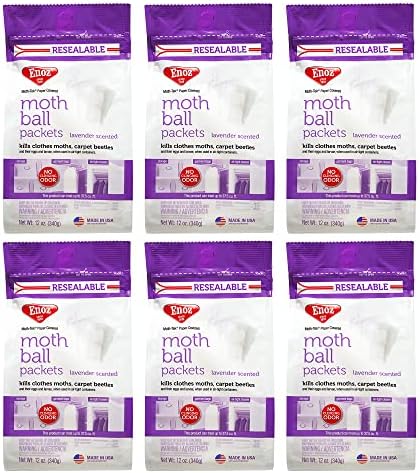 Enoz Moth Ball Packets - 12 oz Bag - 6 Pack