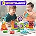 MEGA BLOKS Fisher-Price Toddler Building Blocks Toy Set, Move ‘n Groove Caterpillar Train with 24 Pieces, Ages 1+ Years
