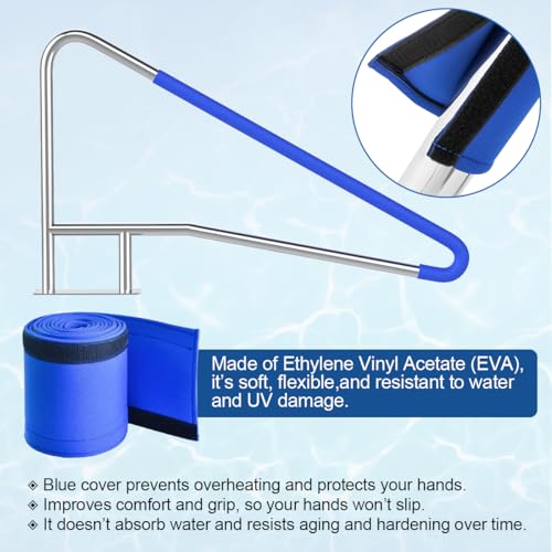 Abimars Pool Handrails for Inground Pools, 316 Stainless Steel Mirror-Polished Removable Pool Railings, Marine-Grade Rust-Resistant Safety Hand Rails Supporting Up to 330 lbs by Abimars - Image 6