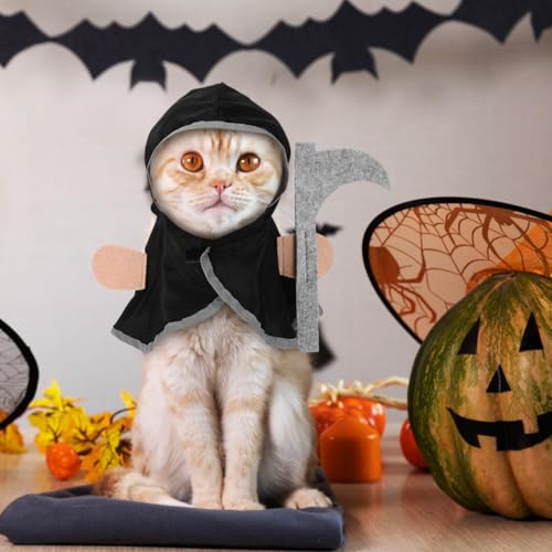 Disfraz capa Halloween para perros y gatos talla S miniatura 6