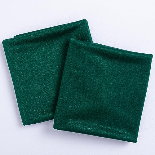 Image of Socomi Wedding Arch Draping Fabric 29 inch x 20Ft 2 Panels Emerald Green Sheer Outdoor Curtain Drapes Extra Long for Bridal Baby Shower Ceremony Birthday Party Decor