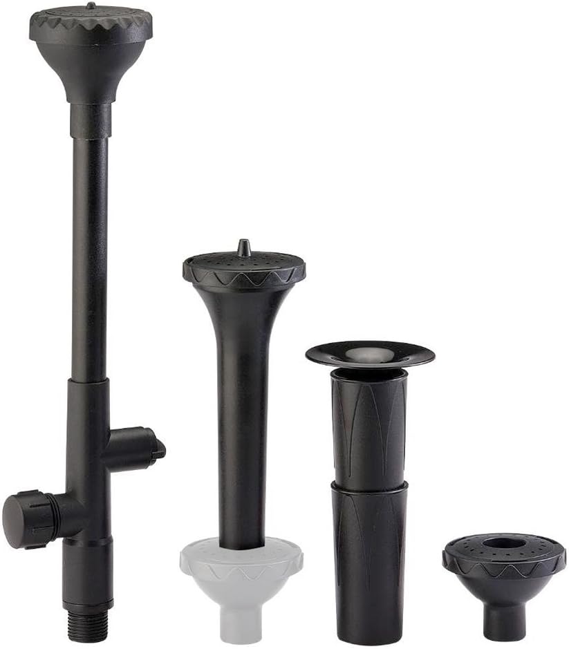 PonicsPump FHS4: Water Fountain Spray Head Set - Choose from 4 Water Patterns: Blossom, Frothy, Mushroom and Two-Tier Styles