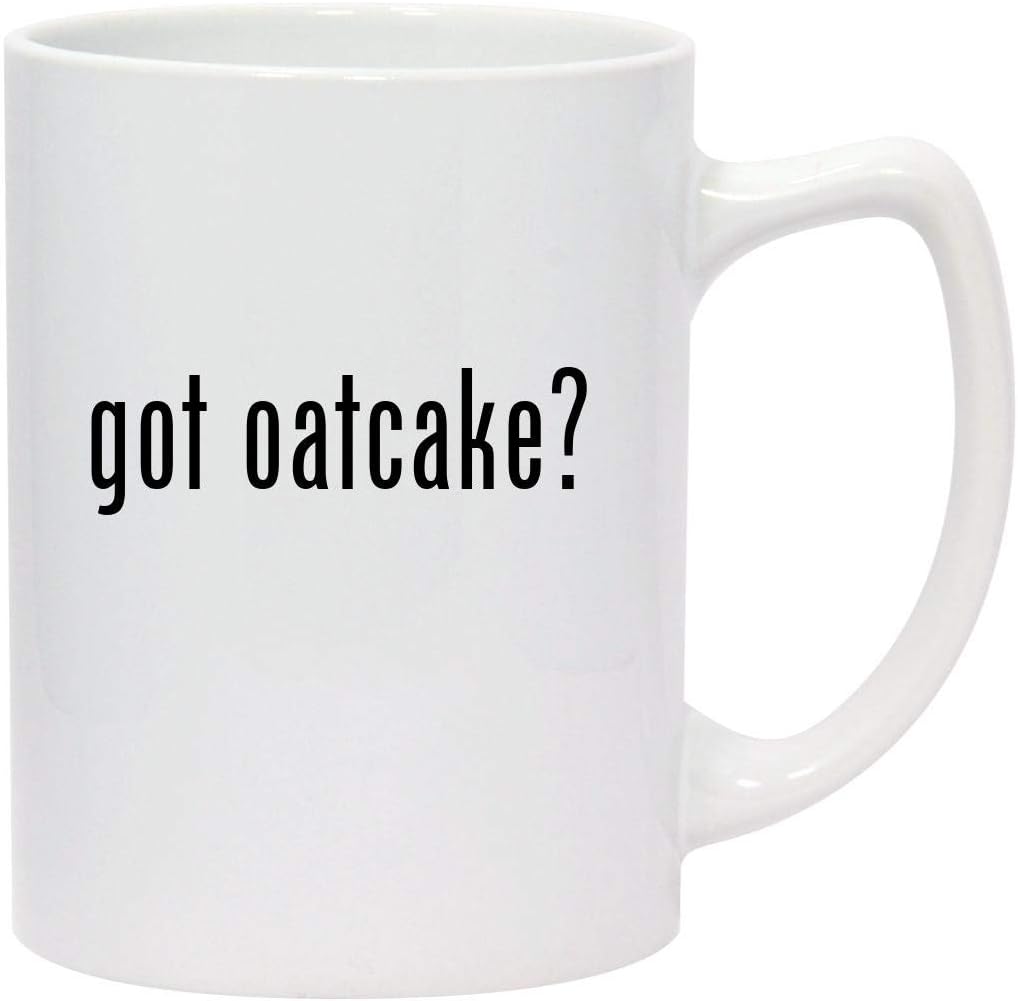Molandra Productsgot oatcake? - 14oz White Ceramic Statesman Coffee Mug