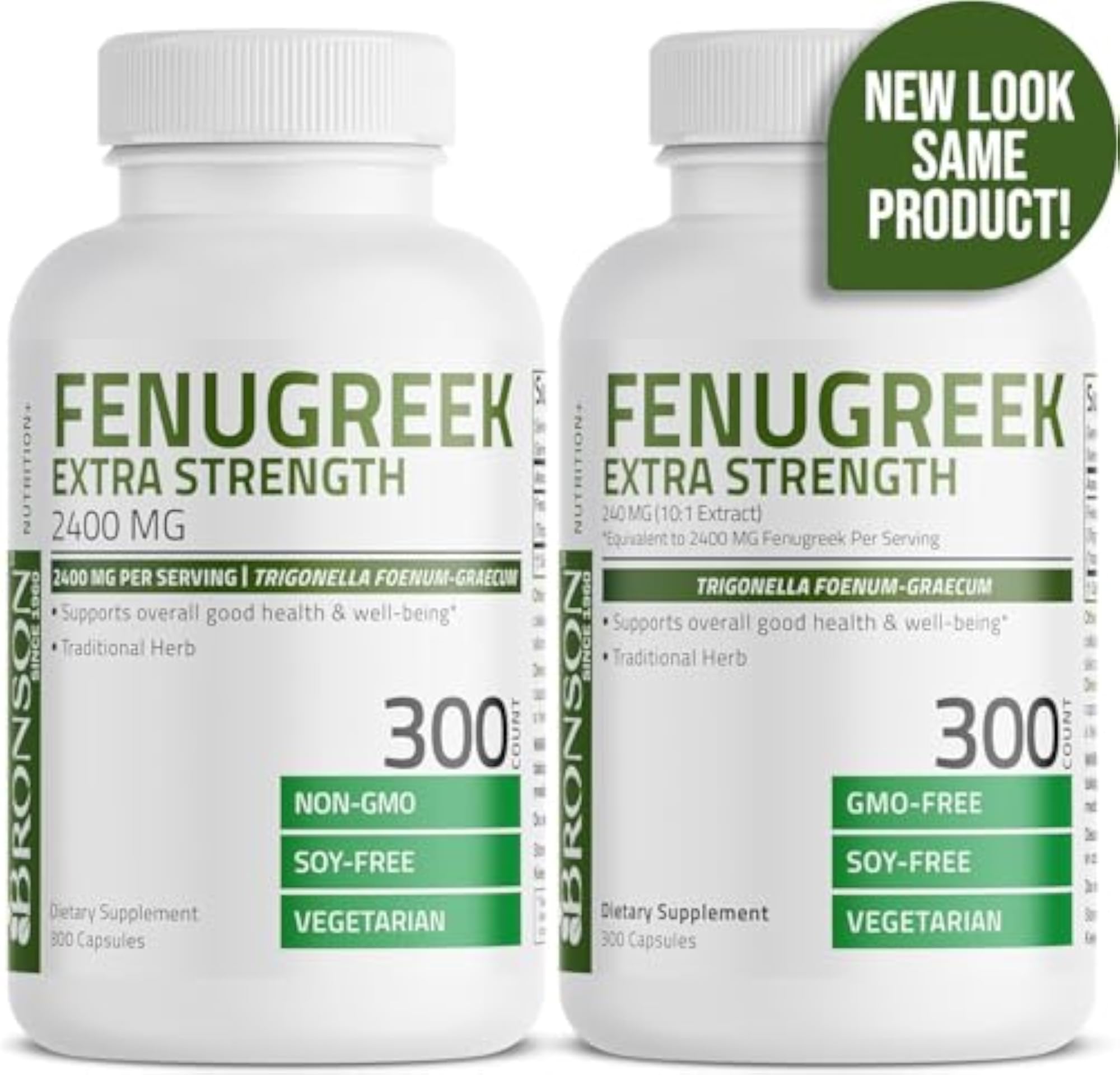 Fenugreek Seed Powder Capsules Extra Strength, 300 Capsules