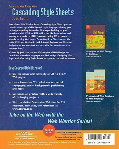 Designing Web Pages With Cascading Style Sheets (Web Warrior Series)