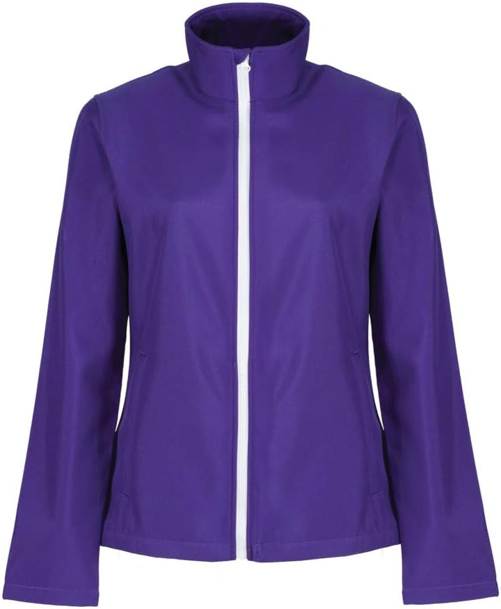 Regatta Womens/Ladies Ablaze Printable Softshell Jacket (14 US) (Purple/Black)