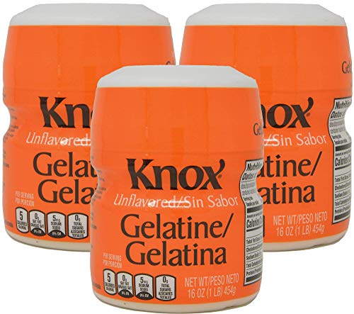 Unflavored Gelatin - 1 lb (Pack of 3)