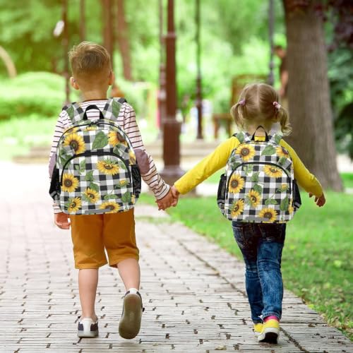 Sac à dos d'école filles imprimé floral vert et jaune ODAWA
