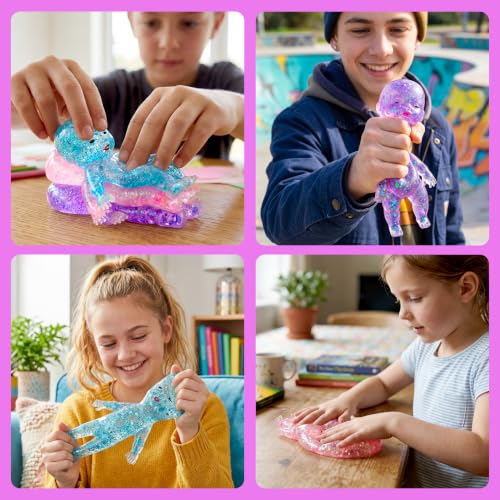 JOYIN 3PCS Baby Stress Relief Toys, 6.1Inch Baby Glitter Squishy Toys, Slow Rising Toys for Kids & Adults, Soft Squeeze Anxiety Relief Fidget Sensory Toy for Gifts, Party Favors, Office - Image 7