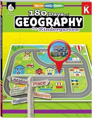 Book cover 180 Days™: Geography for Kindergarten: Practice, Assess, Diagnose
