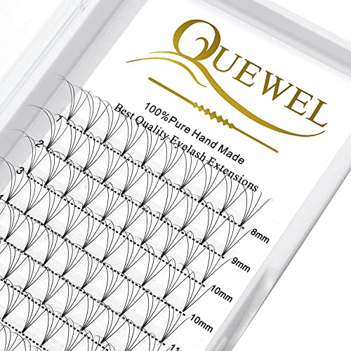Pre Made Fan Eyelash Extensions 4D 0.07C MIX8-15mm Premade Russian Volume Lashes, 4D-0.07-C-MIX8-15mm