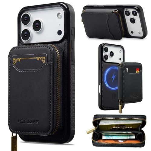 �yWAYYWP�z�K�p iPhone 15 Promax �}�O�Z�[�t �P�[�X �蒠�^ 2 in 1 ������ ���O���� �J�[�h�|�P�b�g �X�g���b�v�z�[�� ���u���X�^���h�@�\ �Ռ��z�� �S�ʕی� PU���� �����ӂ���15Promax �Ή��g�уP�[�X MagSa