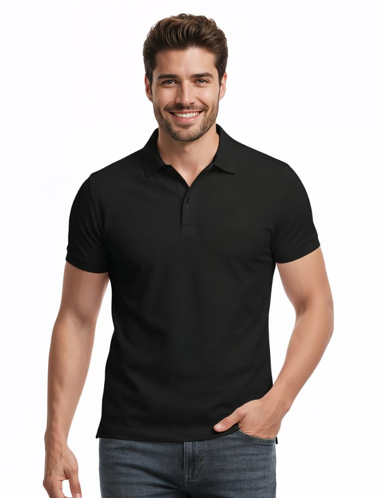 dare grey Men's Classic White Polo T-Shirt, Short Sleeve, Casual Wear-picture-12