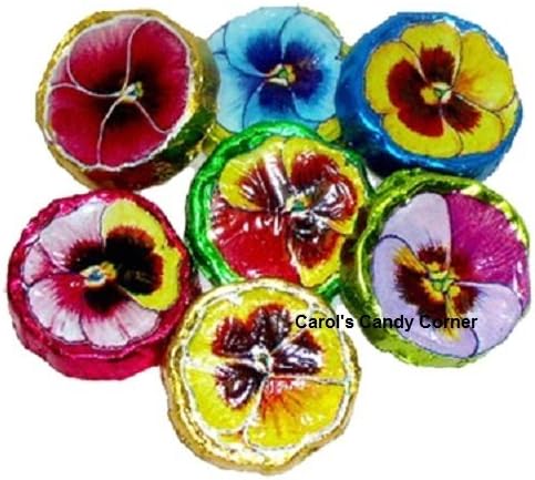 Pansies Solid Milk Chocolate, 1/2 Pound - Approx. 28 Pcs.