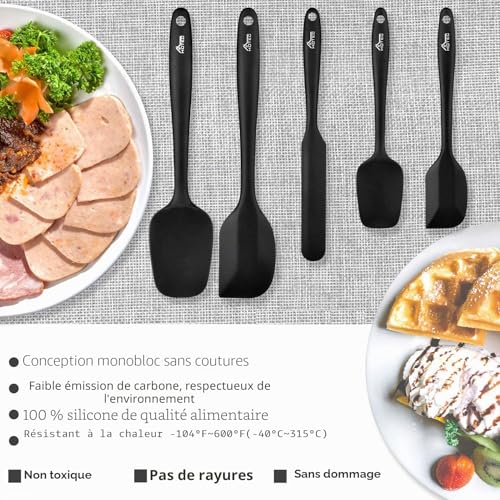 Set 5 spatules silicone 315°C monopièce - HOTEC – Image 6
