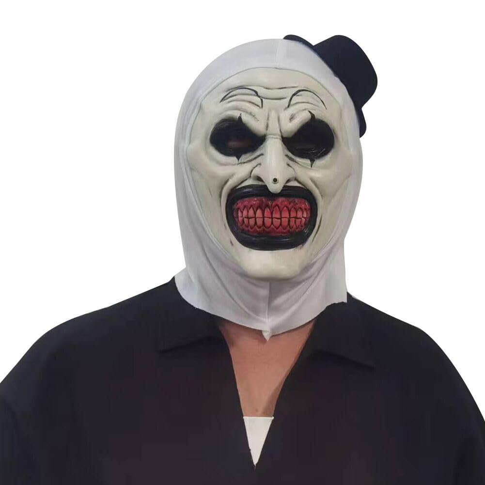 ACBAGI Halloween Mask Costume Women Scary Halloween Horror Creepy Masquerade Mask Party Cosplay for adults (Clown 1)