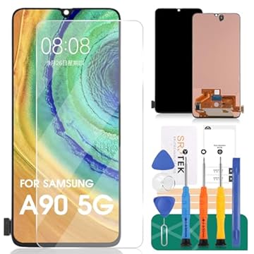 Para Samsung Galaxy A90 5G Tela LCD de substituição SM-A908B LCD SM-A908N digitalizador sensível ao toque compatível com o modelo SM-A9080 kits de peças de reparo de montagem (não original)