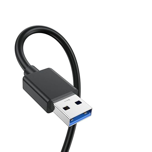 Miniatura 4 de Paquete de 2 cables USB a USB, cable USB 3.0 A a A de 6 pies de 5 Gbps, cable USB A macho a macho, cable USB de doble extremo compatible con cajas