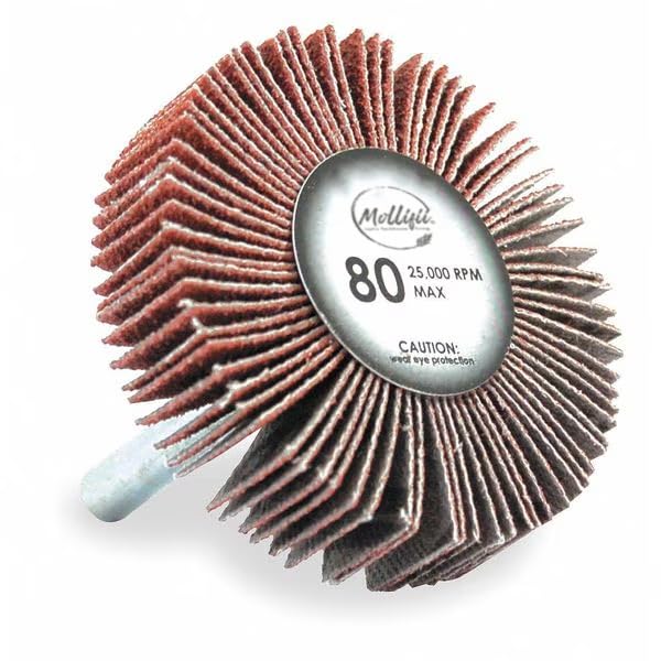 Flap Wheel, 1x1x1/4 in Shank, 320G