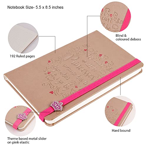 Doodle Peachy Blush Diary Notebook For Girls