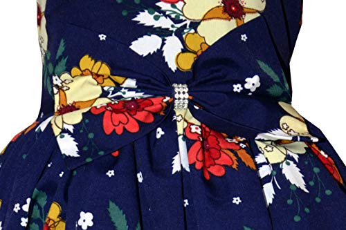 Image of Casual Frock for Baby Girls,Blue Printed and Olive Printed,Pack of 2