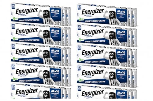 Image of Energizer 100 AA Ultimate Lithium Leakproof Batteries
