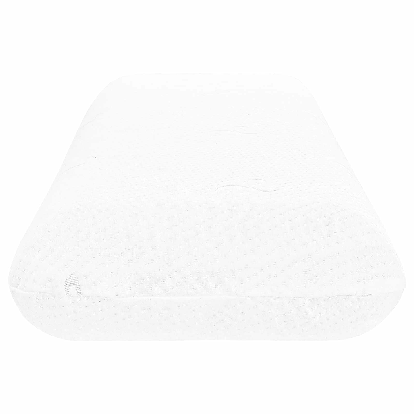 Cuscino per dormire, tinta unita, bianco, 105 x 36 x 13 cm, in memory foam gel, ergonomico, traspirante, con tecnologia gel rinfrescante, per chi dorme sul fianco e supporto cervicale in