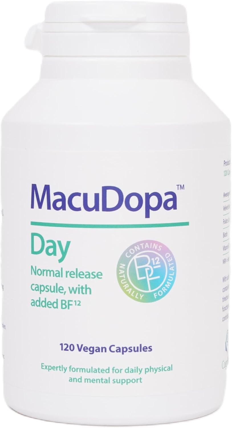 Day Capsules 700mg Proprietary Blend, 63% HPLC standardised Levodopa. 120 Veggie Capsules