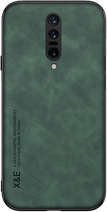 Kepuch Silklike Case for Oneplus 7 Pro - Cover Bumper Built-in Metal Plate for Oneplus 7 Pro - Green