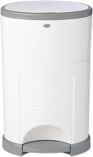 Diaper Dekor EKO Plus Diaper Pail, White | ONLY Eco-Friendly Diaper Pail...