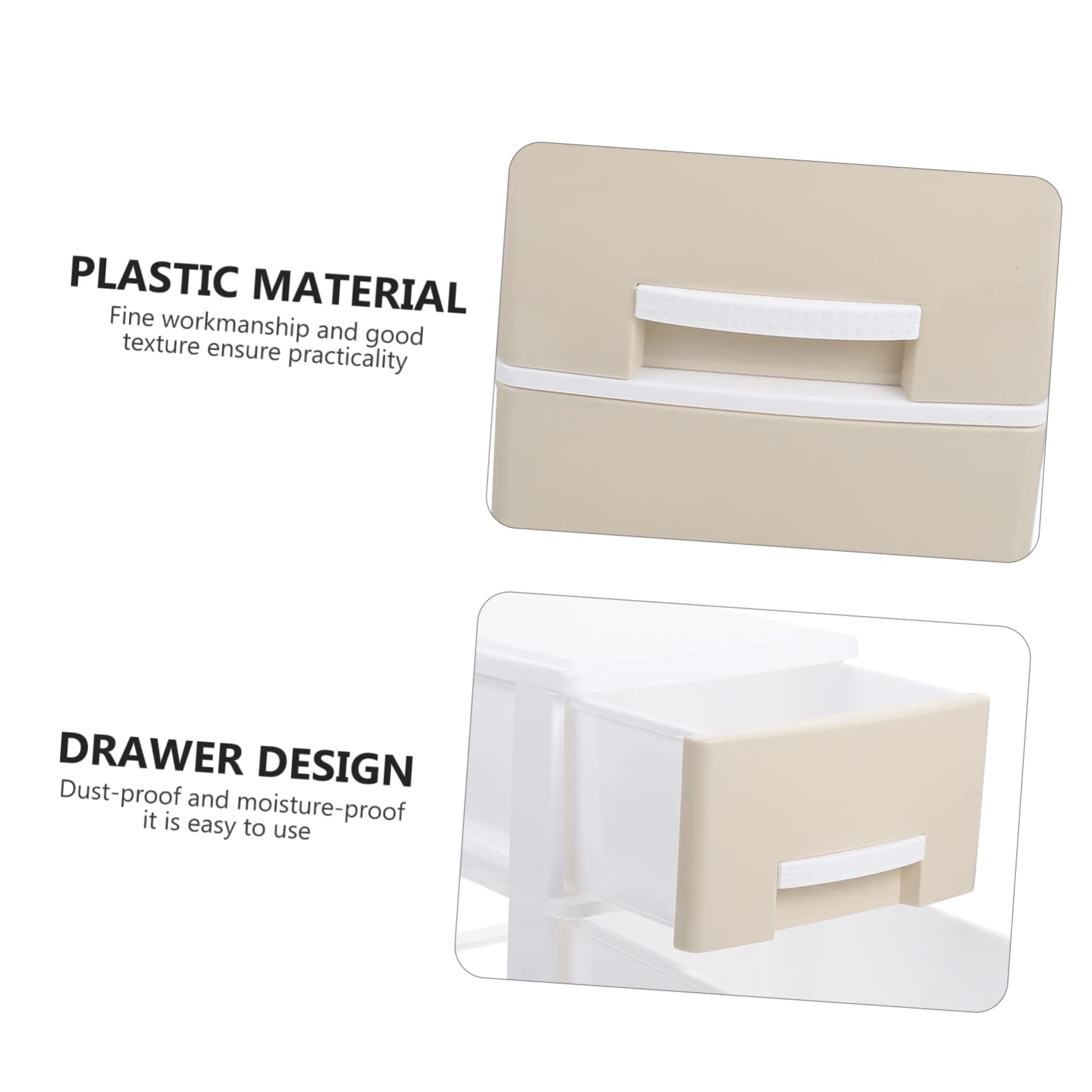 MAGICLULU Transparente Desktop Aufbewahrungsbox mit Schublade, 2-lagig