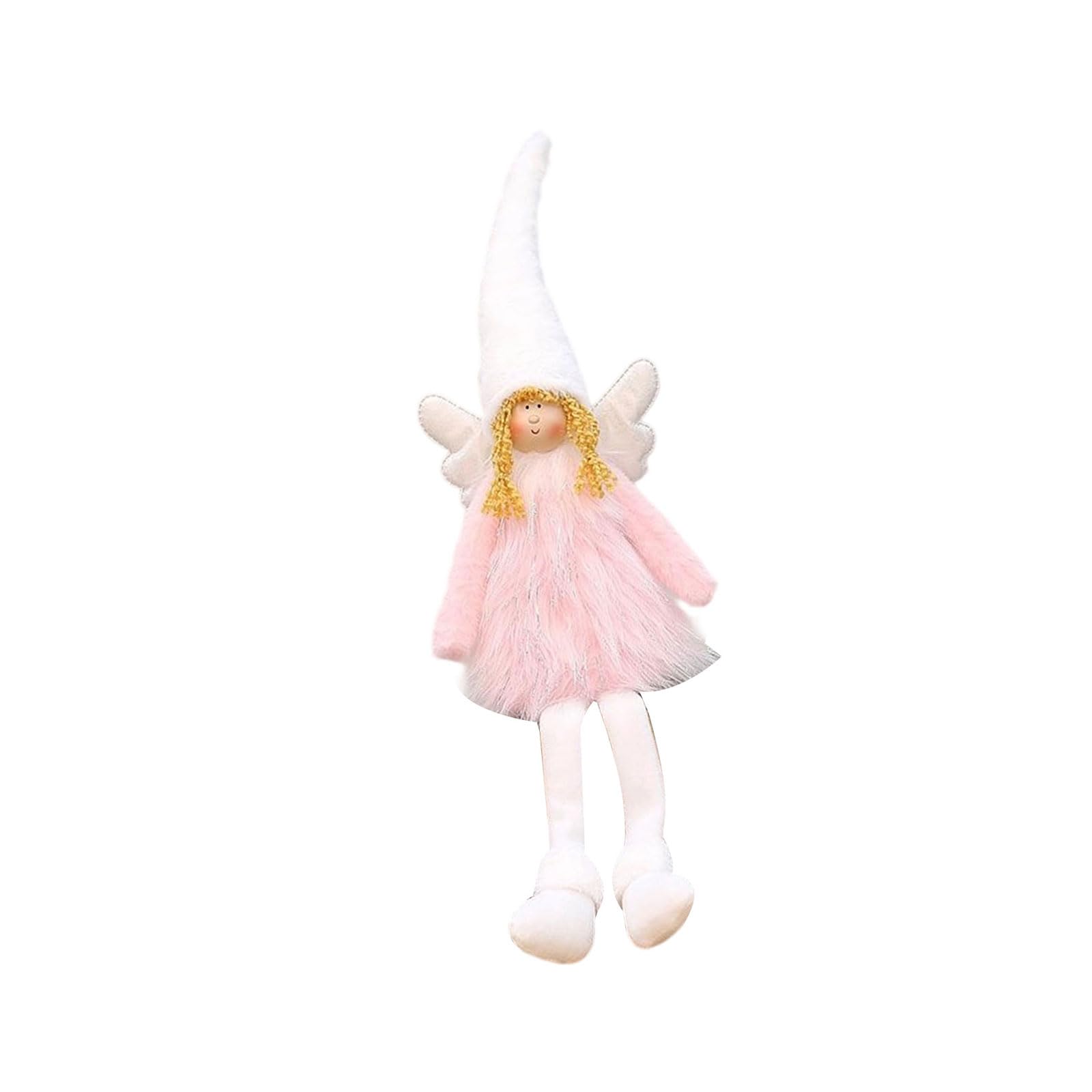 Tfaoys B Lovely Angelic Plushie With Plush Wing Sturdy Holiday Decoration Plush Angelic Shelf Decors For Edroom Party Festival Home Tabletop Ornament