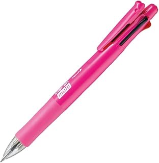 Zebra Clip-On Multi F Series 4 Color 0.7 mm Ballpoint Multi Pen/0.5 mm Pencil, Cutie Pink Body (B4SA1-CUP)