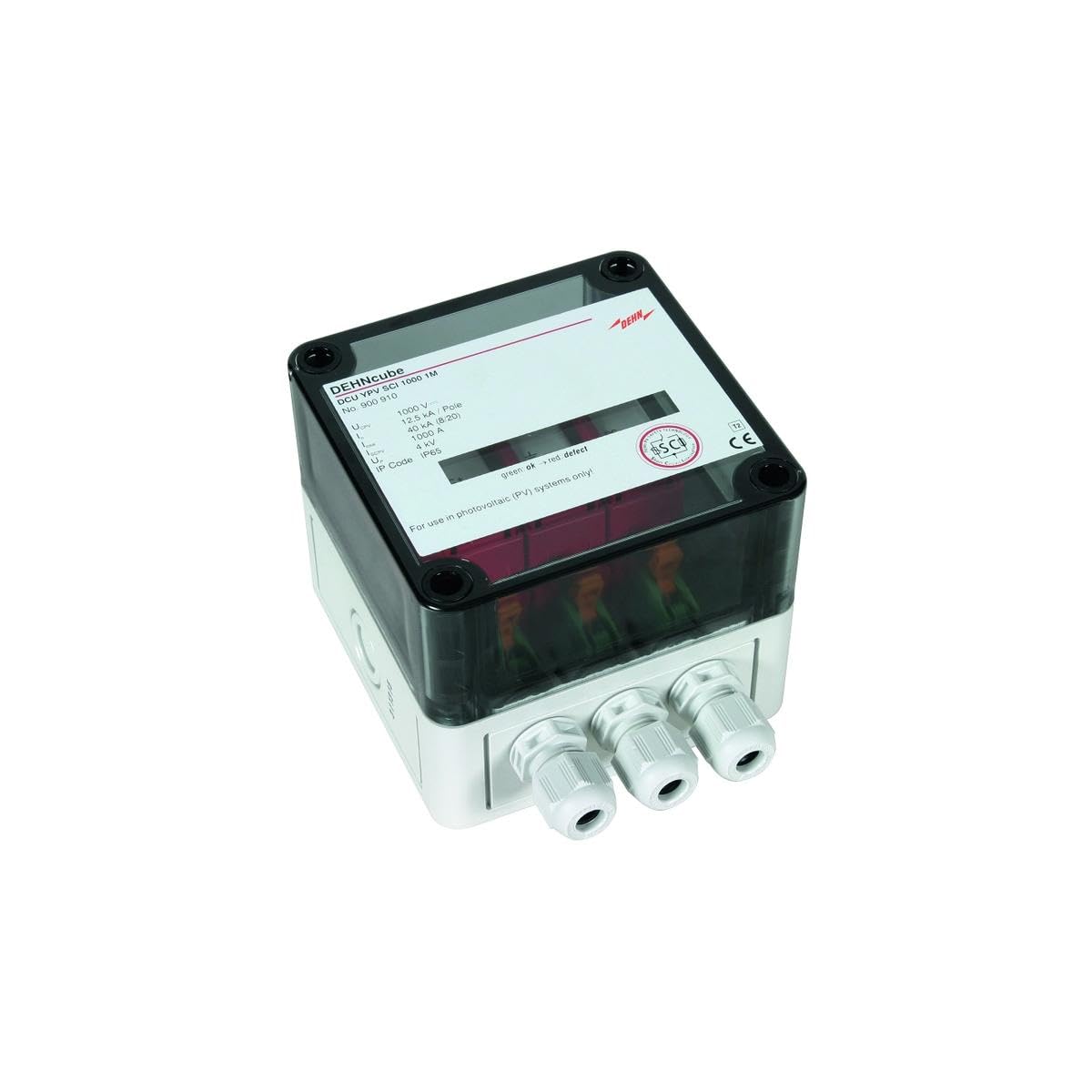 Boîte de raccordement DEHN 900921 DCU 2 YPV 1100 2M 1S pour générateur