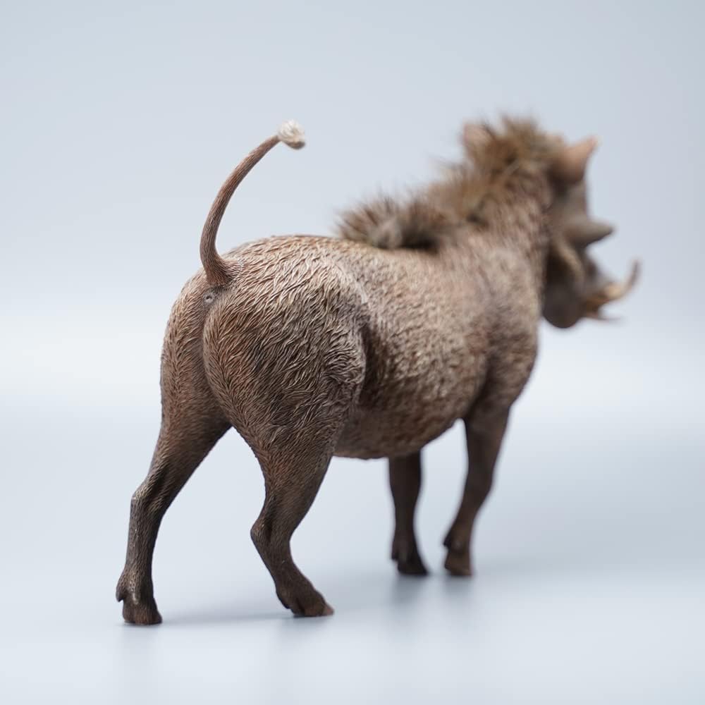 JXK Resin Warthogs Decorations, Home Decor Warthogs Statues for Desktops, Durable Polyresin with Intricate Details for Animal Lovers