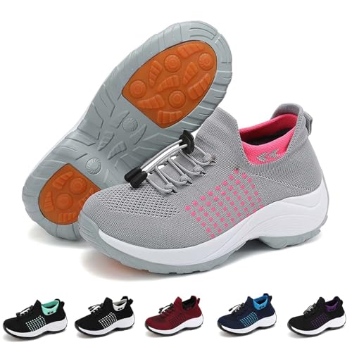 Zapatos de trekking y senderismo para hombre, Naturstep Zapatos ortopédicos Mujer Hombre Malla Transpirable Zapato Ergonómico Zapatillas y Zapatos Deportivos Slip Suela Gruesa Zapatos de Calcetines